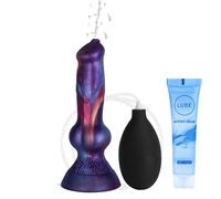 Squirting Silicone Dildo 5.6 Inch Beginner Small Realistic Dildo Sex Toys | Monster Fantasy Dildos with Big Knot,Anal G spot Dildo with Strong Suction Cup Adult Sex Toy for Women Men Couples