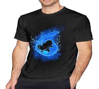 Squirtl-E Men's T-Shirt Adult Short Sleeve Tee Fashion Summer Tops Black XL