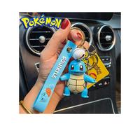 (Squirtle) Pokemon Pikachu Keychain Key Ring mini figures Psyduck Charmander Bulbasaur