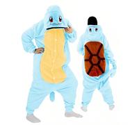 (Squirtle, Size L (Height 168-178CM)) Pokémon 2025 New Lucario, Greninja, Gyarados Cartoon One-Piece Pajamas Halloween Costume