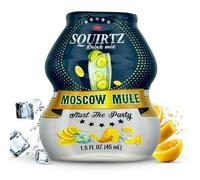 SQUIRTZ Drinks All-Natural Moscow Mule Water Enhancer - 40% Real Fruit Juice, 22 Servings, Keto-Friendly Drink Mix, No Carbs, Sugar, Calories - Guilt-Free Ginger Kick!