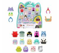 Squish-a-longs Mini-Squish 14-Pack (Wave 5, Style 1) includes Valentine the Red Bat, Kitty the Dark Pink Unicorn, Kayce the Unicorn Panda
