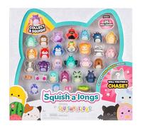 Squish-a-longs 25 Pack - Series 2 - (25) 1” Mini-Squish, 5 Accessories, 1 Ring, & 1 Collector’s Guide - 2 Chase Figures - Collect, Trade, & Play