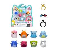 Original Squishmallows Squish-a-longs Silver Ring 8 Pack