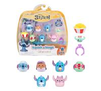 Squish-a-longs Disney Stitch Mini-Squish + Accessory 6-Pack (Slumber Party) | Stay up all night with Experiment 626! This Squish-a-longs multipack includes 6 Disney Stitch Mini-Squish