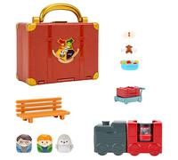 Squish-a-longs “Harry Potter” Hogwarts Express Playset - 3, 1-Inch, 3 Accessories and Hogwarts Trunk