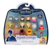 Squish-a-longs “Harry Potter” Mini-Squish + Accessory 12-Pack - includes 12 “Harry Potter” Mini-Squish-Harry Potter, Hedwig, Moaning Myrtle, Buckbeak, Draco Malfoy and more
