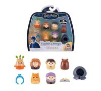 Squish-a-longs “Harry Potter” Mini-Squish + Accessory 6-Pack - 6 “Harry Potter” Mini-Squish-Hermione Granger, Chocolate Frog, Mandrake, accessories and more