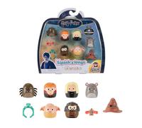 Squish-a-longs “Harry Potter” Mini-Squish + Accessory 6-Pack - 6 “Harry Potter” Mini-Squish-Ron Weasley, Scabbers, Dobby with accessories and more