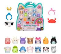 Squish-a-longs Mini-Squish 14-Pack (Wave 6, Style 2) includes Mini-Squish styles like Wilfred the Brown Highland Cow, Darlene the Peach Beaver, Jacken the Blue Glaucus