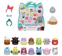 Squish-a-longs Mini-Squish 14-Pack (Wave 7, Style 1) | Rebecca the Black and Maroon Jersey Devil, Honeycrisp the Green Apple Cow, Cailey the Pink Crab, and a mystery Mini-Squish!