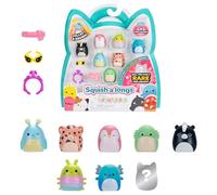 Squish-a-longs Mini-Squish 8-Pack (Wave 3, Style 1) - Skunk, Pink Penguin, Blue Axolotl, accessories and more