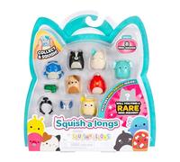 Squish-a-longs Mini-Squish 8-Pack (Wave 3, Style 4) - Clownfish, Elephant, Skunk, Brown Bulldog and more