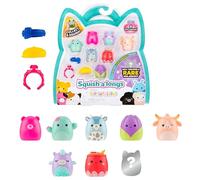Squish-a-longs Mini-Squish 8-Pack (Wave 4, Style 3) Includes Jackie the Purple Tulip, Livo the Pink Gummy Bear, Pell the Grey Goat