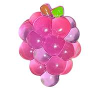 Squish Ball, 1 Pack Crystal Grape Squish Toy, Stress Relief Squeeze Fidget Ball For Adults & Kids, Purple
