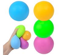 Squish Ball, Stress Balls for Adults and Kids, 4PCS 2.4 Inch Slow Rising Squish Ball, Anxiety Stress Relief Squeeze Toy