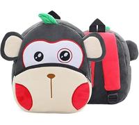 Squish Buddies Cartoon Animal Backpack, Cute Toddler Rucksack, School Bags for Kids, Back to School for Kindergarden and Nursery. (Monkey)