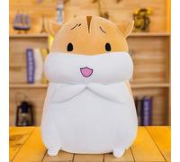 Squish Buddies - Cute Plushies, Soft Teddy, Weighted Plush Toy, Stuffed Animal, Teddy Bear for Kids, Girls, Gifts - Kawaii Plushie, (Hamster Brown Happy)