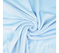 Squish Cuddle Fleece Velour Fabric Material Baby Blue 1/2MTR