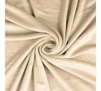 Squish Cuddle Fleece Velour Fabric Material Beige 1MTR