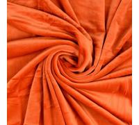 Squish Cuddle Fleece Velour Fabric Material Burnt Orange 1/4MTR