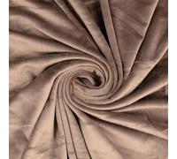 Squish Cuddle Fleece Velour Fabric Material Chocolate Brown 1/8MTR