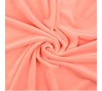 Squish Cuddle Fleece Velour Fabric Material Coral Pink 1MTR