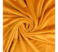 Squish Cuddle Fleece Velour Fabric Material Ochre Mustard Sample