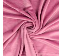 Squish Cuddle Fleece Velour Fabric Material Old Rose 1MTR