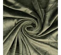 Squish Cuddle Fleece Velour Fabric Material Olive Green 1MTR