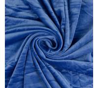 Squish Cuddle Fleece Velour Fabric Material Sapphire Blue 1MTR