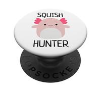 Squish Hunter Archie The Axolotl Cute Pink Plush Collector PopSockets Adhesive PopGrip