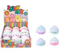 Squish Meez Cupcake Cuties Squishy Toy, Sand-Filled Stress Relief, 8.5cm, Ages 3-4 Years, Collectible Designs - 1 provided at random