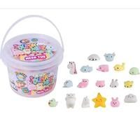 Squish Meez Mega Tub, Squishy Toy Set with 18 Cute Colourful Creatures, Stretchable and Squeezable Figures