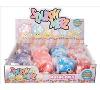 Squish Meez Mushi-Pals Super Squishy Sensory Toy, Soft and Tactile, Vibrant Colors, for Ages 3+ - 1 SENT AT RANDOM
