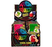 Squish Squeeze Cool Cube Squishy Stress Toy, Stretchable and Squeezable, Ages 3+ one sent at random