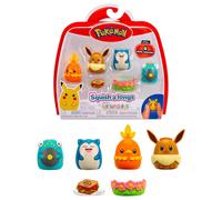 Squishalongs Pokémon Mini Soft Figures 4 Pack (Bellibolt, Eevee, Snorlax, Torchic)