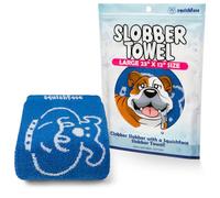 Squishface Slobber Towel, Thick & Durable Dog Towel - 100% Cotton, Soft & Gentle Drool Tamer, Large 23" x 12" Soft & Durable Cloth - Because Your Furry Friend's Slobber Deserves The Best!