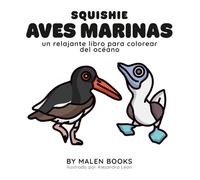 Squishie Aves Marinas: Un relajante libro para pintar del océano