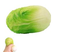 Squishies Cabbage - Jumbo Squishies Vegetable,Colorful Cabbage Stress Balls Fidget Sensory Toy, Realistic Vegetable Shape Fidget Sensory Food Fun Gifts for Teens & Adults (Green)
