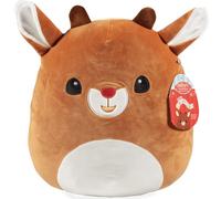 Squishmallow 12 Rudolph The Red Nosed Reindeer - Official Kellytoy Plush - Soft and Squishy Deer Stuffed Animal - great gift for Kids - Ages 2+