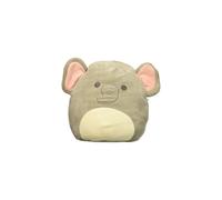 SQUISHMALLOW 8-inch Emma the Baby Elephant with Rattle Childrens Plush Toy Pillow, Gray, 8-inch