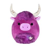 Squishmallow 8"" York The Highland Cow Magenta Valentine's Day Plush- Officially Licensed Kellytoy - Collectible Soft & Squishy Stuffed Animal Toy - G