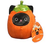 Squishmallow Official Kellytoy Halloween Squishy Soft Plush Toy Animals (Calio Cat (in Pumpkin Costume), 5 Inch)