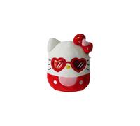 Squishmallow Official Kellytoy Plush 6.5 Inch Squishy Stuffed Toy Animal (Heart Sunglasses Hello Kitty)