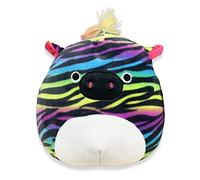 Squishmallow Official Kellytoy Plush Wildlife Zoo Squad Squishy Soft Plush Toy Animals (Safiyah Rainbow Zebra, 8 Inch)