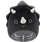Squishmallows 12" Black Diesel Skeleton Triceratops Medium Plush Halloween