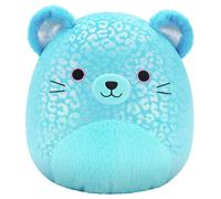 SQUISHMALLOWS SQCR Medium Plush, 12 inch, Sarge Blue Jaguar with Iridescent Spots
