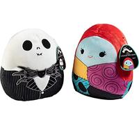 Squishmallows 12 Jack and Sally - Nightmare Before Christmas Official Kellytoy Halloween - Cute and Soft Plush Stuffed Animals -Set of 2 - Great Gift