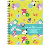 Squishmallows 12-Month 2024 Monthly/Weekly Planner Calendar